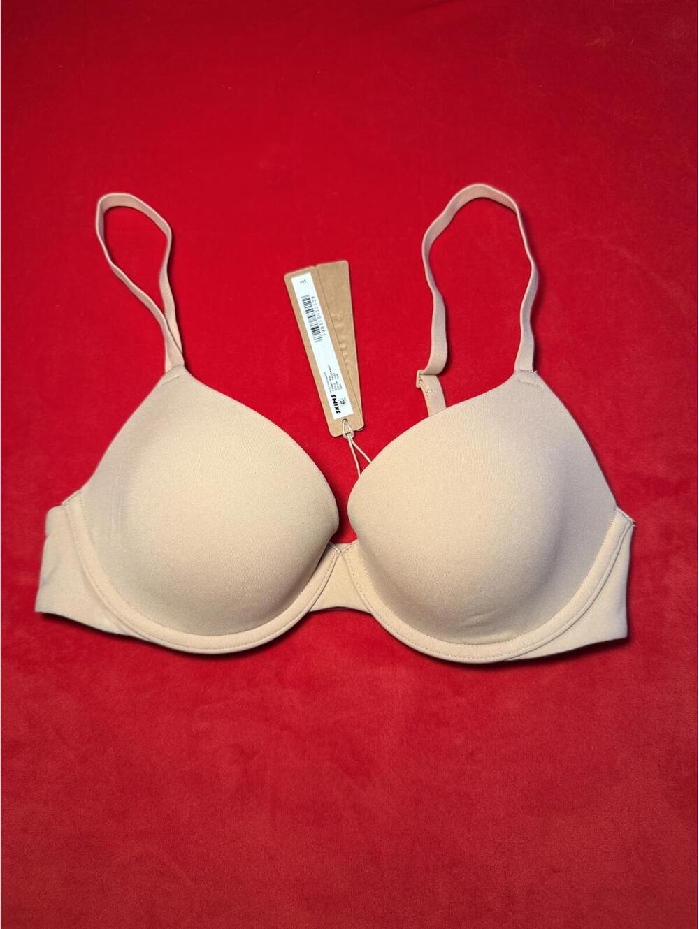 Skims Fits Everybody T Shirt Bra Color Clay Size 32B